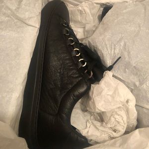 Balenciaga Leather Arena Low-Top Sneakers